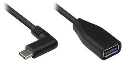 Immagine prodotto di Alcasa 2811-OTGW Cavo USB 0,1 m USB 3.2 Gen 1 (3.1 Gen 1) USB C USB A Nero