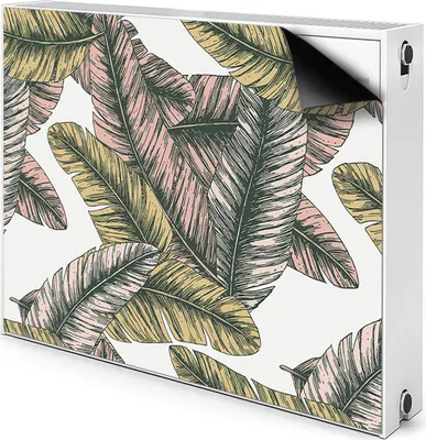 Produktbild von Magnet Heizkörperabdeckung Heizkörperverkleidung Verkleidung Abdeckung 90x60 cm  - Bananenblätter