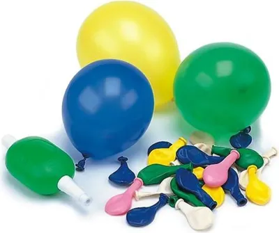 Produktbild von Papstar Luftballons mit Pumpe Ø 8,5 cm farbig sortiert, 500 Stück