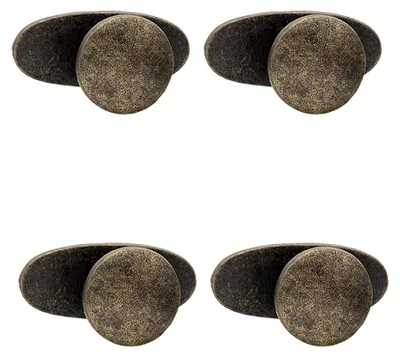 Productafbeelding van Clayre & Eef, set van 4 knoppen, 3 cm, bruin, ijzer
