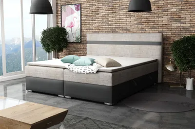 Produktbild von Boxspringbett Schlafzimmerbett DAWID 200x200cm inkl.Bettkasten