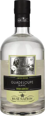 Produktbild von Rum Nation Guadeloupe Rhum Agricole Blanc Limited Edition 2015 50% Vol. 0,7l