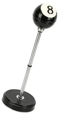 Stehende Asche, höhenverstellbar 37,5-70 cm, Stahl, schwarz/silber