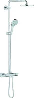 Produktbild von Grohe Rainshower Duschsystem mit Thermostatbatterie für die Wandmontage chrom - 27967000