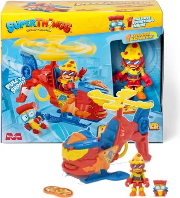 Image de Super Things Zings Pizzacopter Hélicoptère Figurka Magicbox