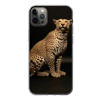 Produktbild von MuchoWow® Handyhülle Schutzhülle Hülle für iPhone 12 Pro Max Leopard - Tiere - Fleck Silikon Softcase Handy Hülle - Hartschale