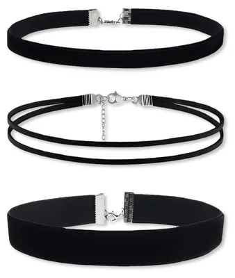 Produktbild von 3 Stück Choker Kette Damen,Choker Halsband Damen Schmuck,Verstellbare Lady Halsk