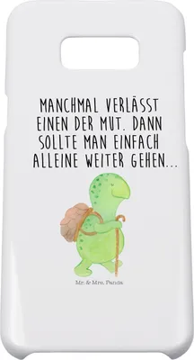 Produktbild von Mr. & Mrs. Panda Samsung Galaxy S8 plus Handyhülle  Schildkröte Wanderer - Weiß - Geschenk, Schildkröten, Handycover, Motivation, Motivationssprüche, Hülle, Handy, Cover