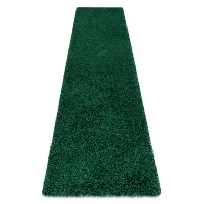 SOFFI chlpatý behúň 5 cm fľaša zelená - do kuchyne, predsiene, chodby, haly zelená 70x300 cm
