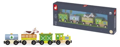 Produktbild von Janod Story Farm Train Multicolor 3-6 Years