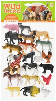 Productafbeelding van Figurines van wilde en gedomesticeerde dieren, 22 stuks, assorti, MEGA CREATIVE 570109