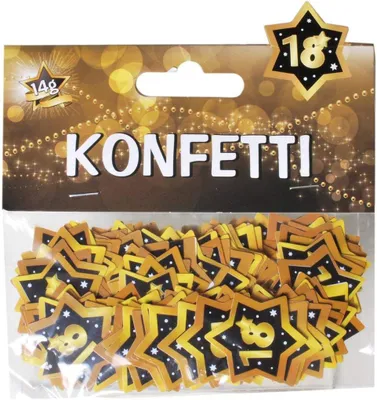 Obrázek produktu pro Konfety na stolní dekorace, 14 g, 18 kusů, vhodné pro oslavy narozenin