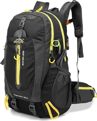 Produktbild von 40L Leichtes Wandern Rucksack, Multifunktions Wasser-resistent Casual Camping Trekking Rucksack für Radfahren Reisen Klettern Outdoor Sport