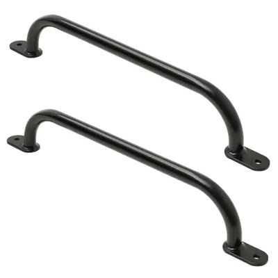 Immagine prodotto di TRIBECCO prese per arrampicata per parchi giochi, strutture per arrampicata, letti alti e pareti da arrampicata indoor (550 mm nero, 2 pezzi)