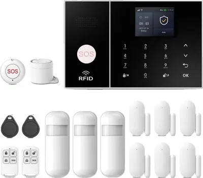 Produktbild von Hausalarmanlage, drahtlose Konnektivität, mobile App-Steuerung, F-4G, EU-Stecker