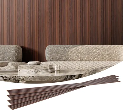 Zdjęcie produktu dla Panele akustyczne VEVOR z drewnianych listew, 8 sztuk, 243,8 x 15,2 cm, panele ścienne WPC z drewna do nowoczesnych ścian wewnętrznych, panele ścienne o wyglądzie drewna