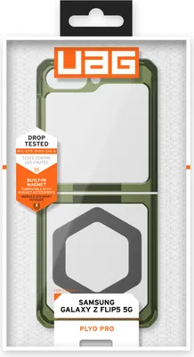 Produktbild von UAG Plyo Pro Hlle Samsung Galaxy Z Flip5 Oliv / Space Grau