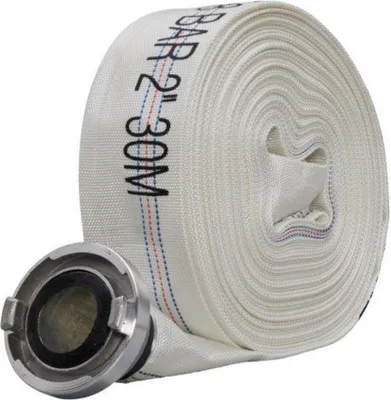 Produktbild von 30 m Bauschlauch 2" Feuerwehrschlauch C-Storz Schlauch Druck 8 bar + Storzkupplung