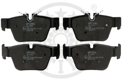 Produktbild von OPTIMAL Bremsbeläge Satz Hinten Bremsklötze für BMW 1 Schrägheck (F40) BP-12984