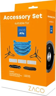 Produktbild von ZACO Original Zubehör-Set für ZACO A9s Saugroboter mit Wischfunktion