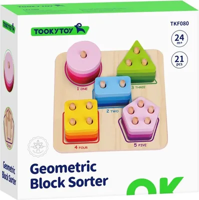 Immagine prodotto di Forme geometriche a puzzle in legno