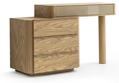 Image de Coiffeuse marron – Élégante et fonctionnelle pour votre chambre à coucher