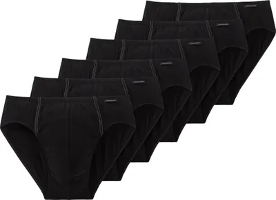 Produktbild von SCHIESSER Herren Slip 6er Pack - Supermini, Rio-Slip, Essentials, Baumwolle Stretch Schwarz M