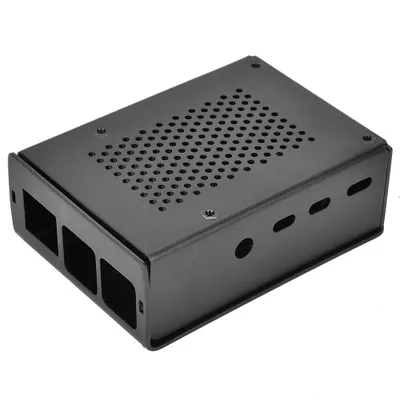 Obrázok produktu pre Pre Raspberry Pi 4 Model B Case, Hliníkový kryt, Hliníková zliatina Ochranný box, Hliníkové puzdro, Hliníková krabica