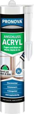 Produktbild von Maler und Anschluss-Acryl für Haus, Garten und Bau im Innen und Außenbereich anwendbar (Schwarz) 300ml Kartusche