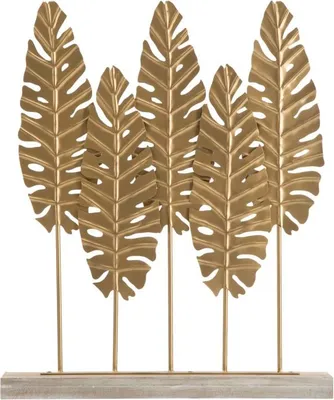 Zdjęcie produktu dla Złota metalowa rzeźba z podstawą 47x10x57,5 cm
