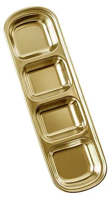 Obrázek produktu pro Sada kvalitních misek – nerezová ocel – 4 kusy – protiskluzová základna – lehká – odolná proti rozbití – multifunkční – vhodné k servírování omáček