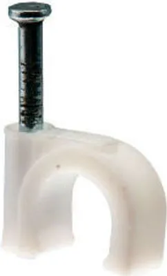 Produktbild von Rundkabelhalter 8mm weiß 25 Stück PAWBOL H.7007A -25