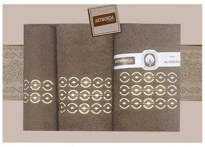 Obrázek produktu pro Dárkové balení ručníků a osušek Artiborda - hnědá 3