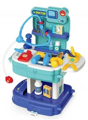 Obrázek produktu pro Wiky Doktor set stolek v batohu 37,5 x 29,5 x 44 cm