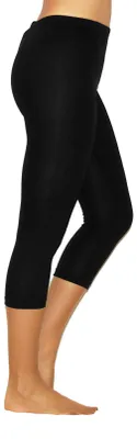 Produktbild von Damen 3/4 Capri Leggings Baumwolle  SCHWARZ M
