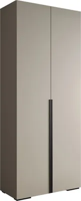 A studio shot of a two-door cabinet.