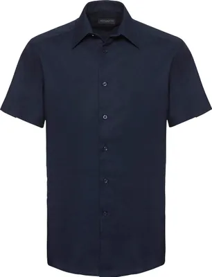 Produktbild von Russel Europe Herren Kurzarm Oxford Hemd, Größe:XL, Farbe:Bright Navy