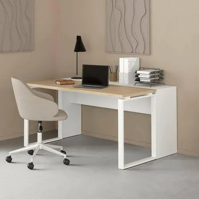 Immagine prodotto di Timothee - Scrivania, 150x100x76h cm Marrone Rovere, Materiale Piano in Legno Nobilitato