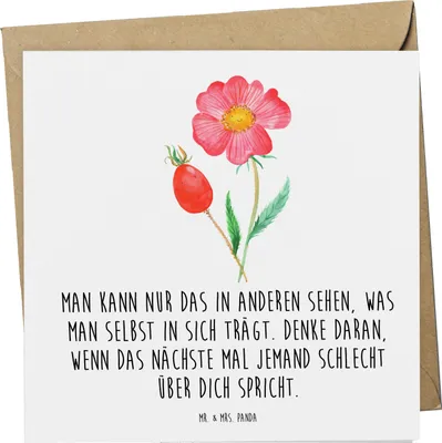 Produktbild von Mr. & Mrs. Panda Glückwunschkarte Mobbing bewältigen Spiegelbild - Weiß - Geschenk, Zuversicht, Grußkarte, Weisheit, Mut, Klappkarte, Vertrauem, faltkarte, doppelkarte