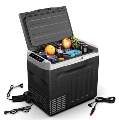 Zdjęcie produktu dla Klarstein PolarForce 37-Liter- Kühlbox – Elektrische Kompressor-Kühlbox mit LCD-Bedienfeld, -20°C bis 20°C, Dual Power (12V/230V), ECO-Modus, Ideal für Camping und Road-Trips, Gefrierbox