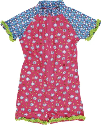 Produktbild von Playshoes UV-Schutz Einteiler Blumen, in pink, Größe 74/80