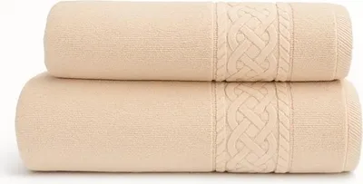 Image de Serviette, serviette en coton, élégante, Sydney 70 x 140 cm, beige sable