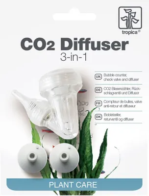 Produktbild von Tropica Aquarium CO2 Diffuser 3in1 System incl. Blasenzähler & Rückschlagventil