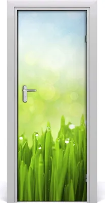 Produktbild von Tulup Türaufkleber 75x205 cm Dekorative Aufkleber Selbstklebend Wasserdichte Tapete Abnehmbar Schlafzimmer Wohnzimmer Wohnkultur - Gras