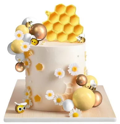 Produktbild von Kuchenverzierungen mit Bienen und Margeriten für Feiern