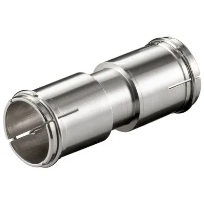 Produktbild von Wentronic F-Verbinder: F-Stecker (Quick) > F-Stecker (Quick), Zink - Zink