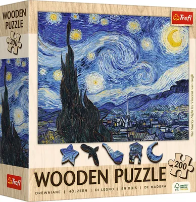 Produktbild von Puzzle Drewniane - Gwiaździsta Noc Vincent van Gogh 200