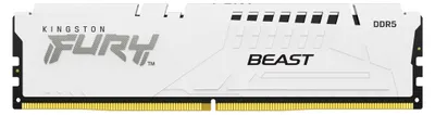 Produktbild von Kingston FURY Beast - DDR5 - Modul - 16 GB - DIMM 288-PIN - 6000 MHz / PC5-48000 - CL30 - 1.4 V - ungepuffert - on-die ECC - weiß