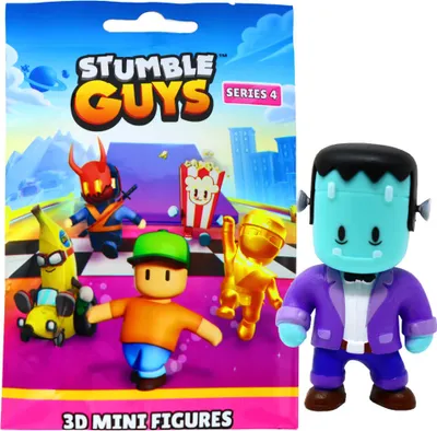 Produktbild von Stumble Guys 3D Sammelfiguren Serie 4 - Chrome - Figur 6. Stumblestein