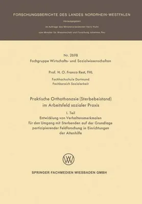 Obrázek produktu pro Praktische Orthothanasie (Sterbebeistand) im Arbeitsfeld sozialer Praxis